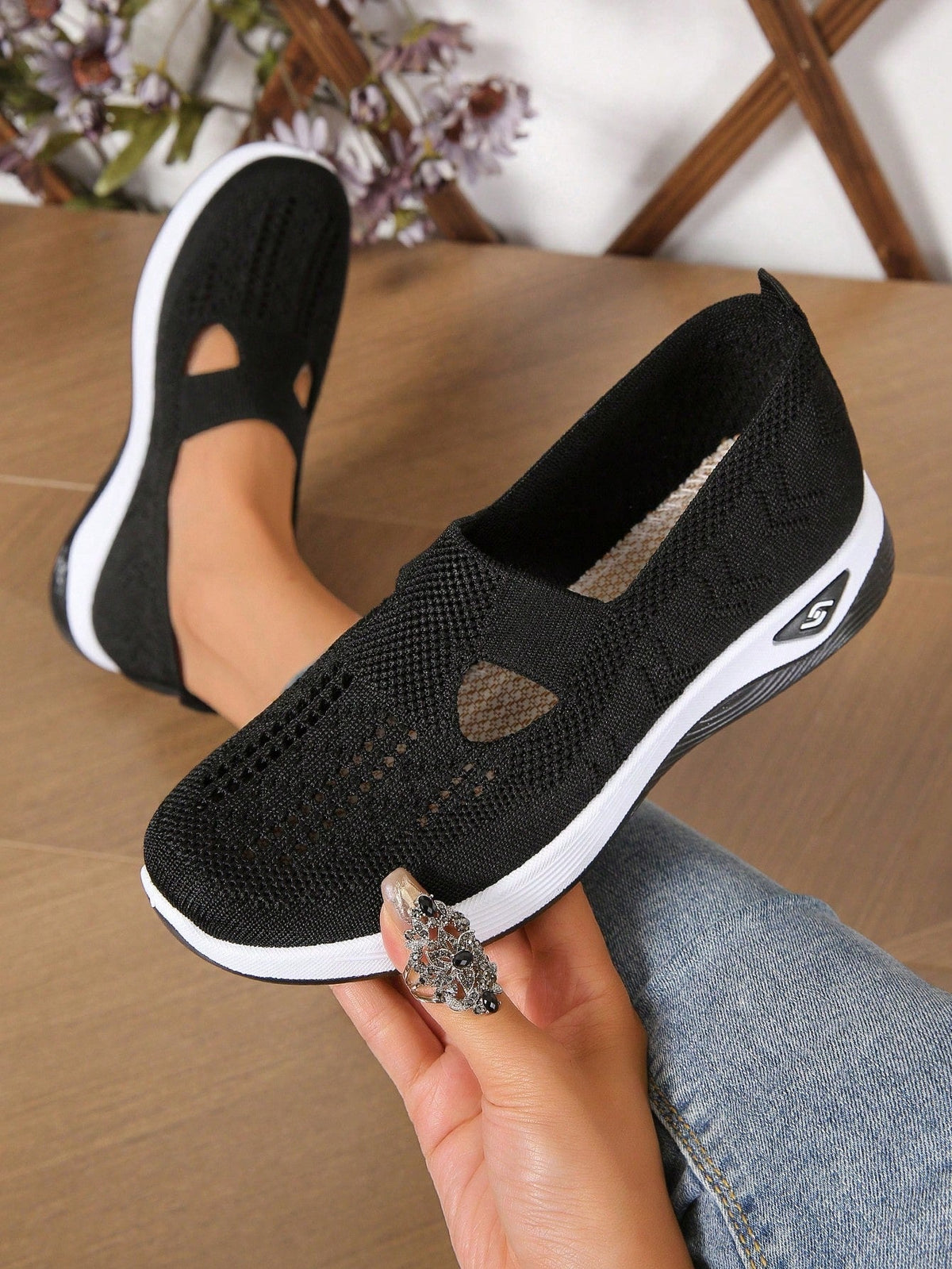 Karina | Dame Slip-On Afslappede Gå Sko