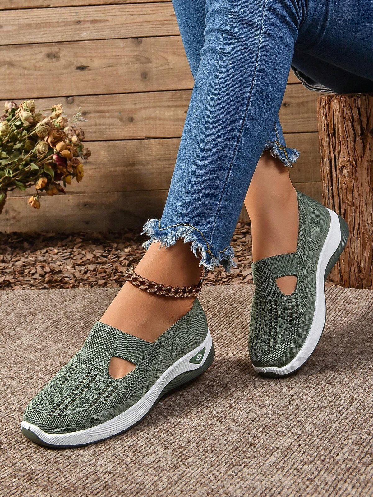 Karina | Dame Slip-On Afslappede Gå Sko