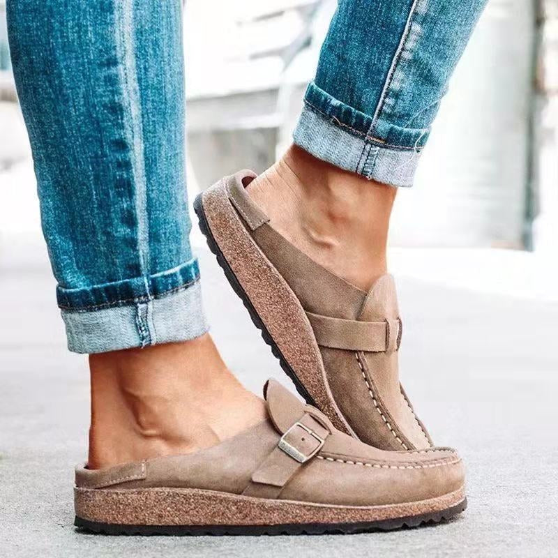 Olga | Kvinders Slip On Loafers Med Spænde
