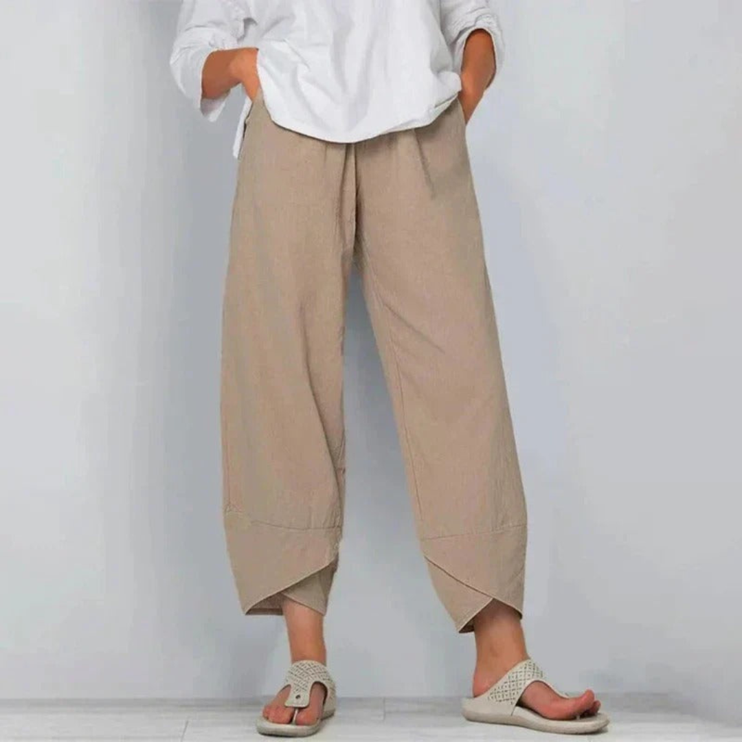 Juliane | Dame Brede Ben Casual Cropped Bukser