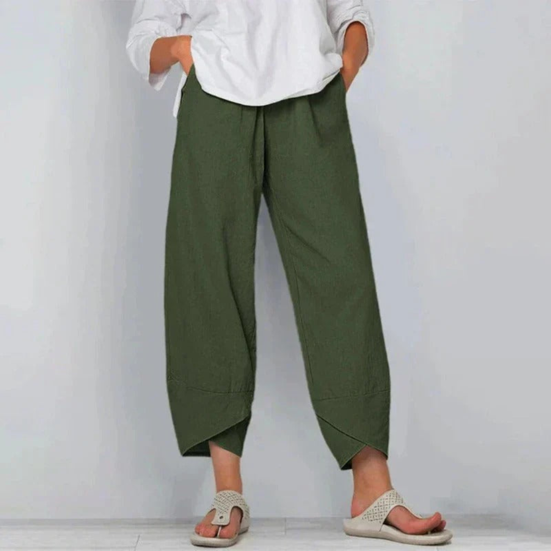 Juliane | Dame Brede Ben Casual Cropped Bukser