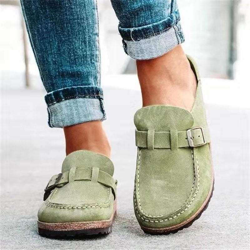 Olga | Kvinders Slip On Loafers Med Spænde
