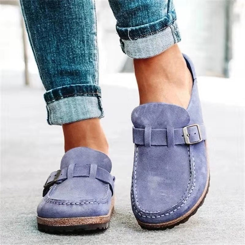 Olga | Kvinders Slip On Loafers Med Spænde