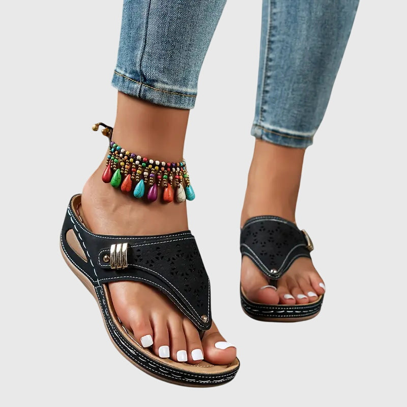 Adele | Kvinders Slip On Flade Sandaler