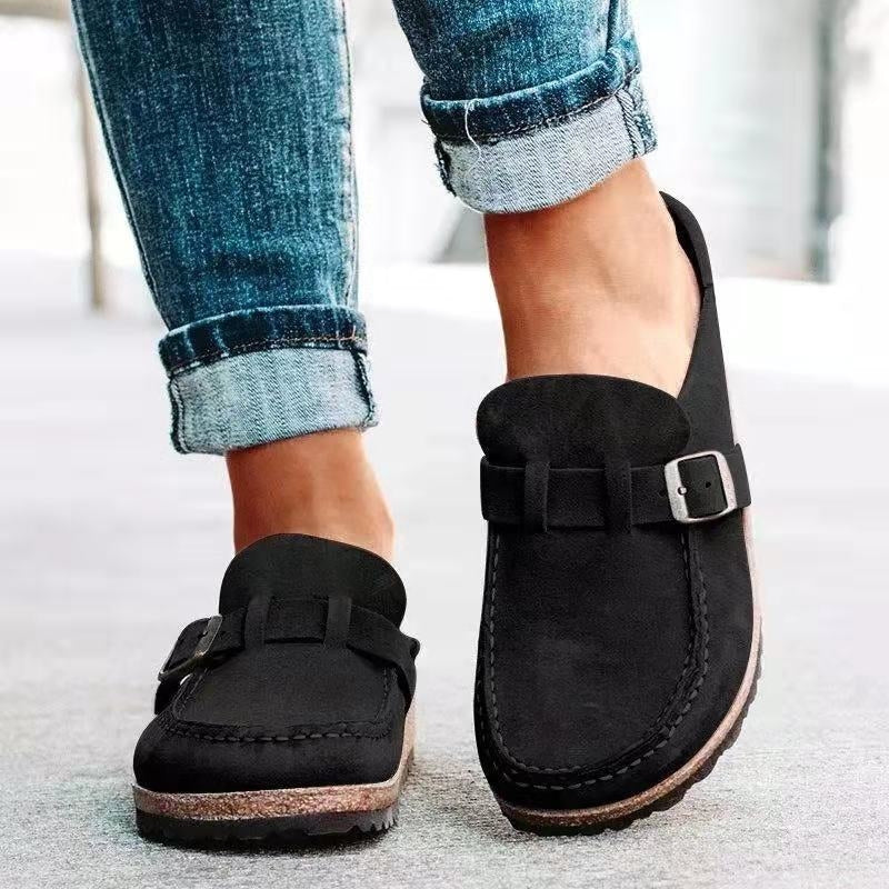 Olga | Kvinders Slip On Loafers Med Spænde