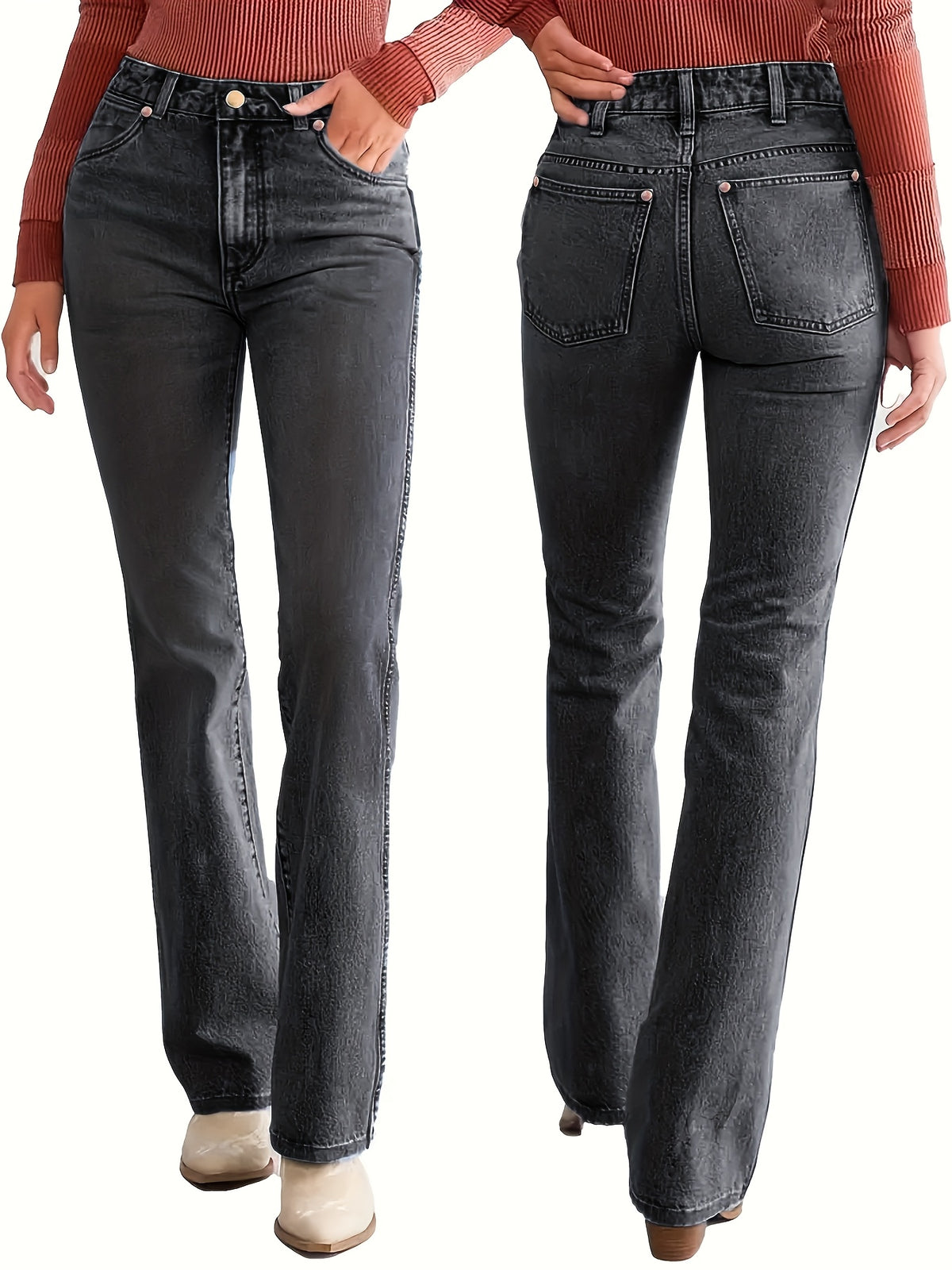 Isabella™ | Stretch-jeans med elegante detaljer