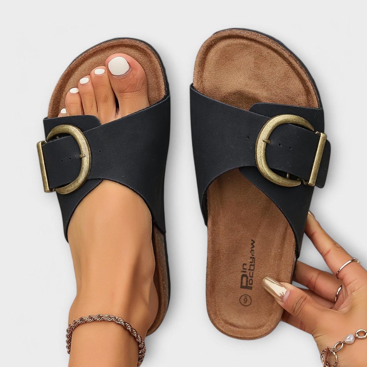 Margie | Komfortable Dame Sandaler Med Spænde