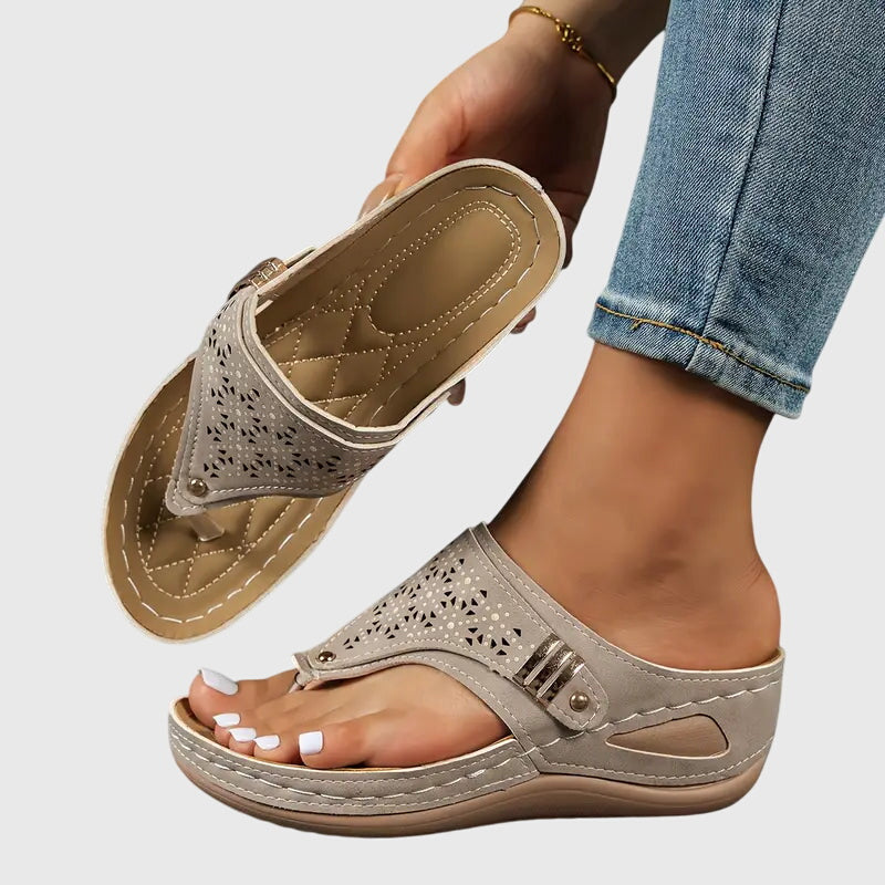 Adele | Kvinders Slip On Flade Sandaler