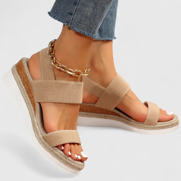 Dagmar | Kvinders Ortopædiske Platform Sandaler Med Remme