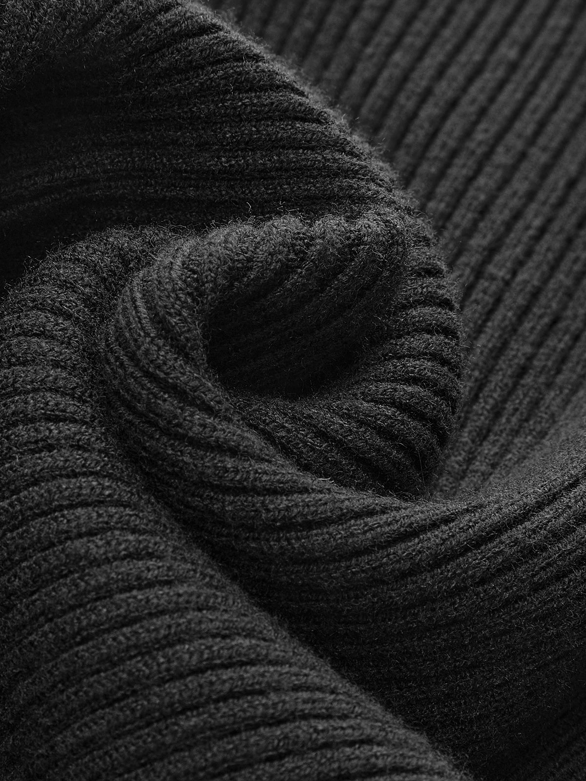 Birthe | Dame Forårs Stilfuld Ribstrikket Rullekrave Sweater
