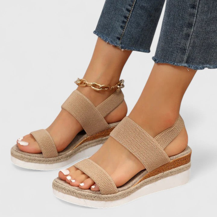 Dagmar | Kvinders Ortopædiske Platform Sandaler Med Remme