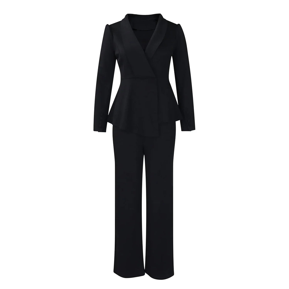Ragna | Elegant Formelt Sæt med Skræddersyet Lang Blazer til Dame