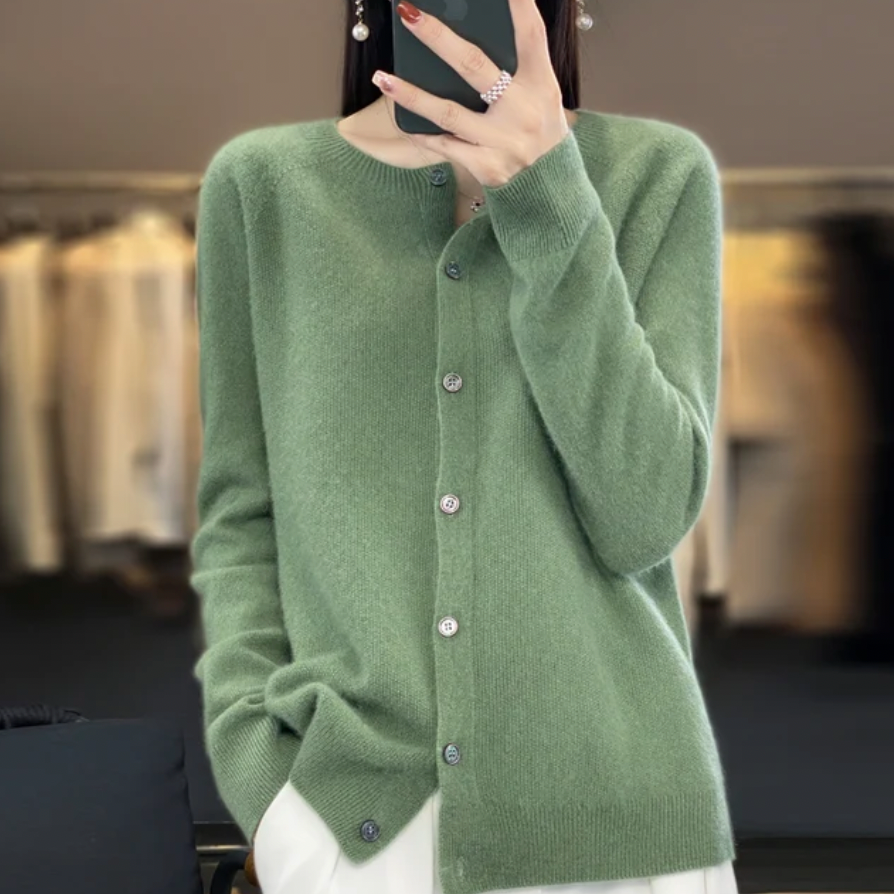 Annika | Blød og elegant uldcardigan