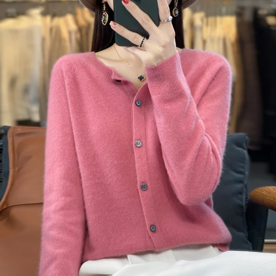 Annika | Blød og elegant uldcardigan