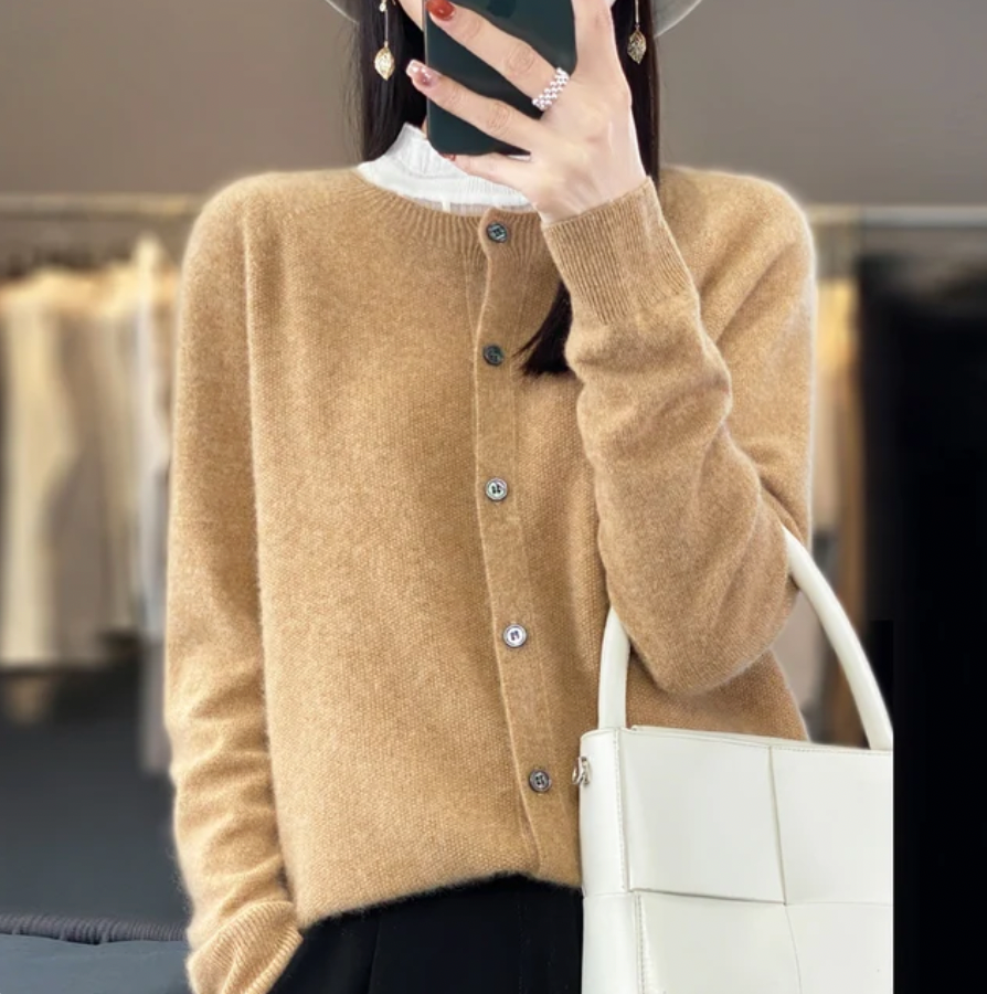 Annika | Blød og elegant uldcardigan