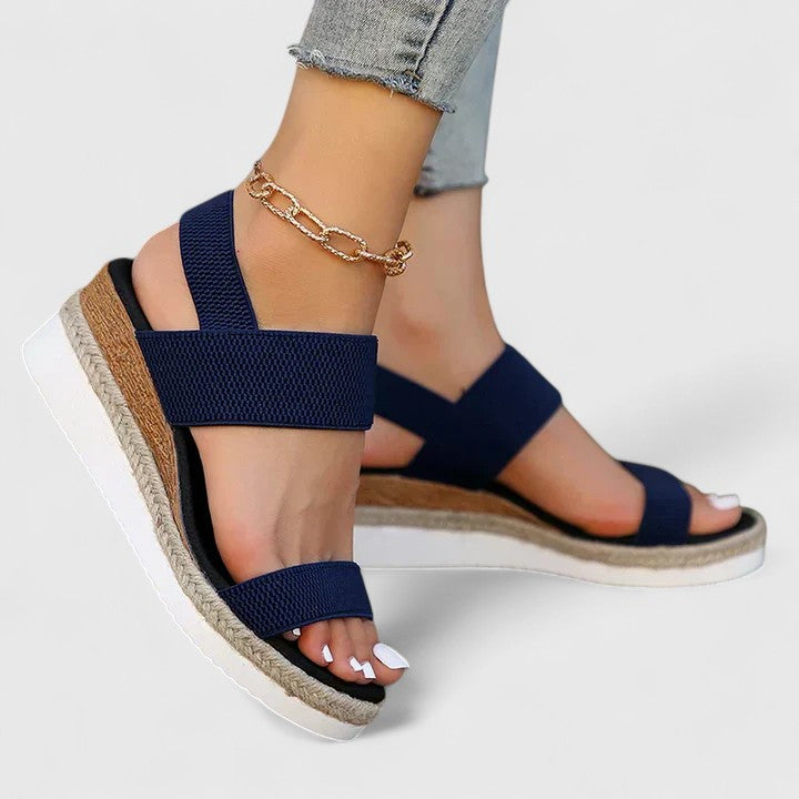 Dagmar | Kvinders Ortopædiske Platform Sandaler Med Remme
