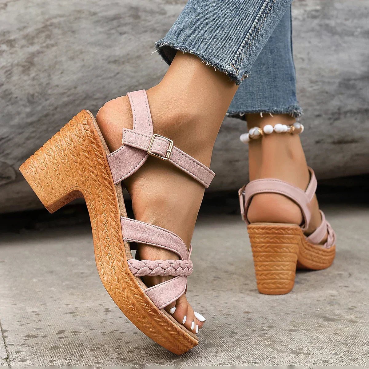 Karla | Cross-Strap Sandaler Justerbare Remme Komfort Sommer