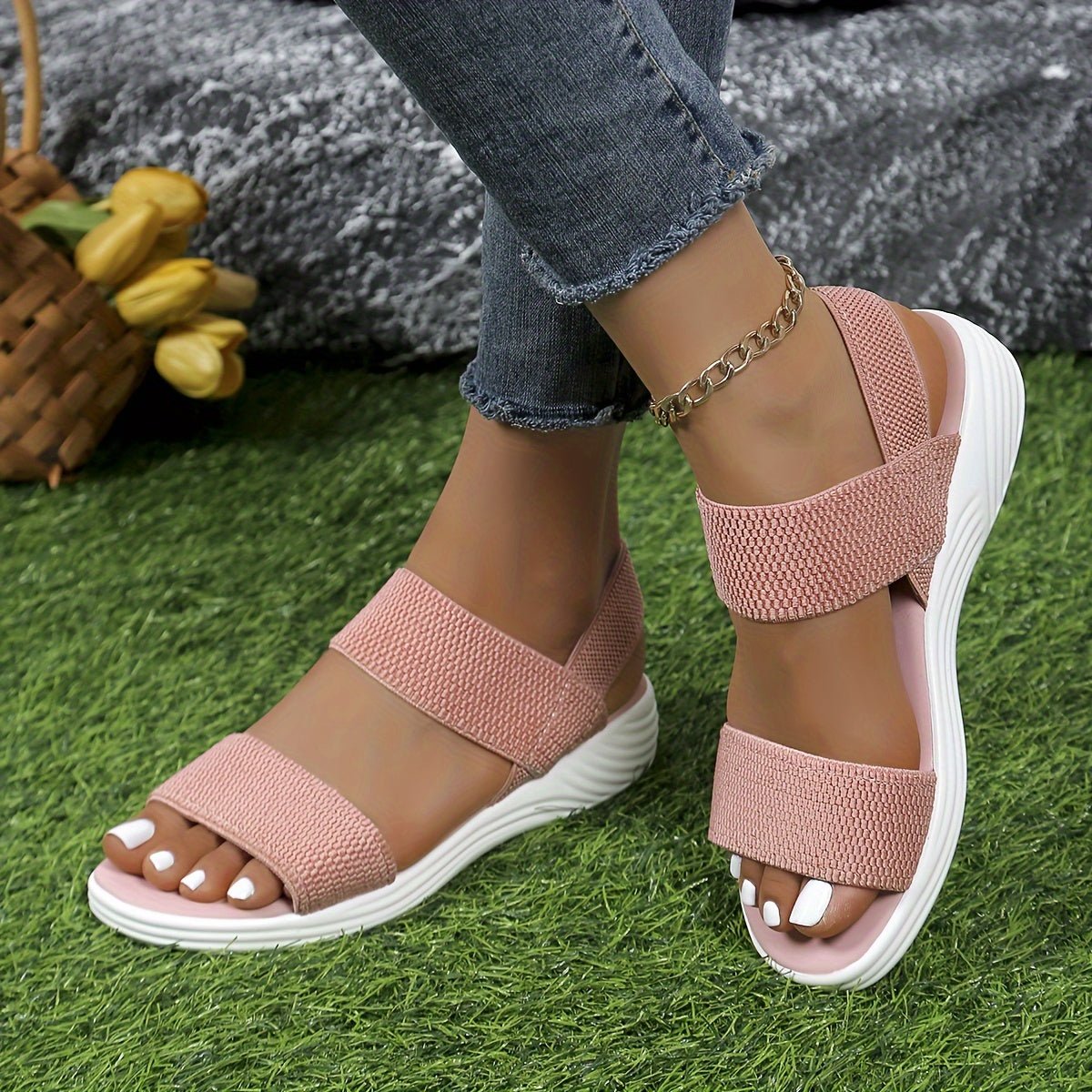 Emma | Cross-Strap Sandaler Polstrede Komfort Hverdags