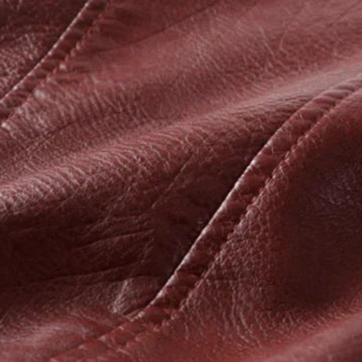 Sofia | Dame Cropped Biker Leather Jacket Lynlås Bælte