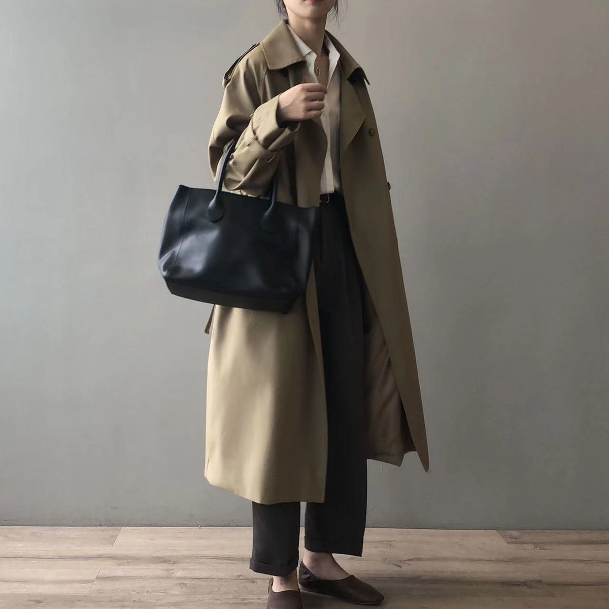 Lea | Dame Dobbeltknappet Vandafvisende Longline Trench Coat