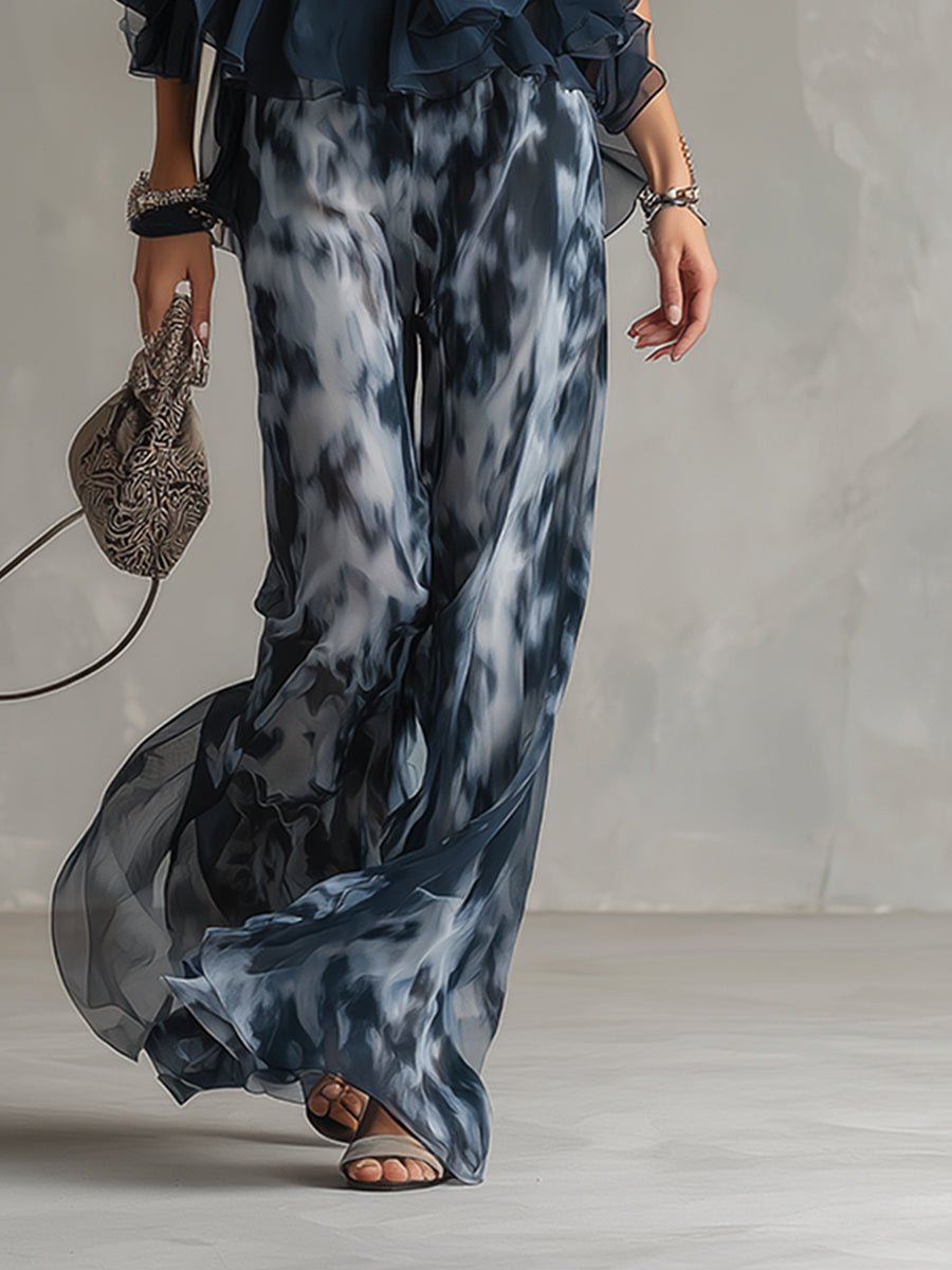 Olivia | Dame Halterneck Wide-leg To-delt Sæt