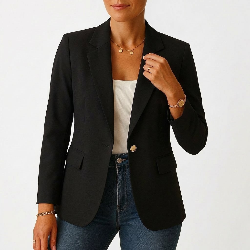 Sofia | Dame Klassisk Enkeltknap Blazer Skræddersyet Fit