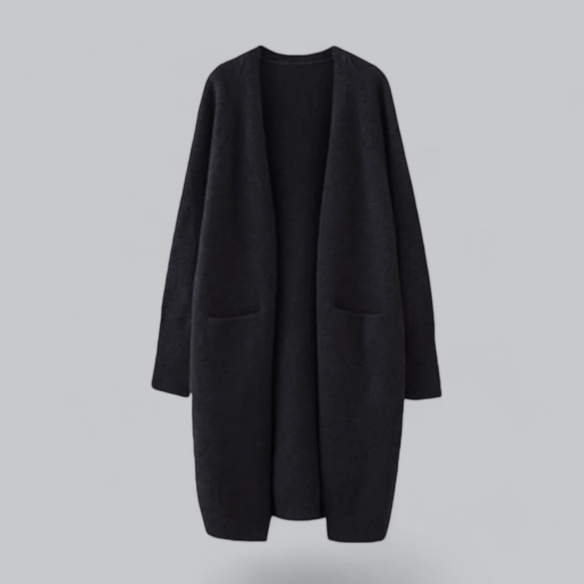 Mathilde | Dame Lang Strikket Cashmere Cardigan Oversize Pasform