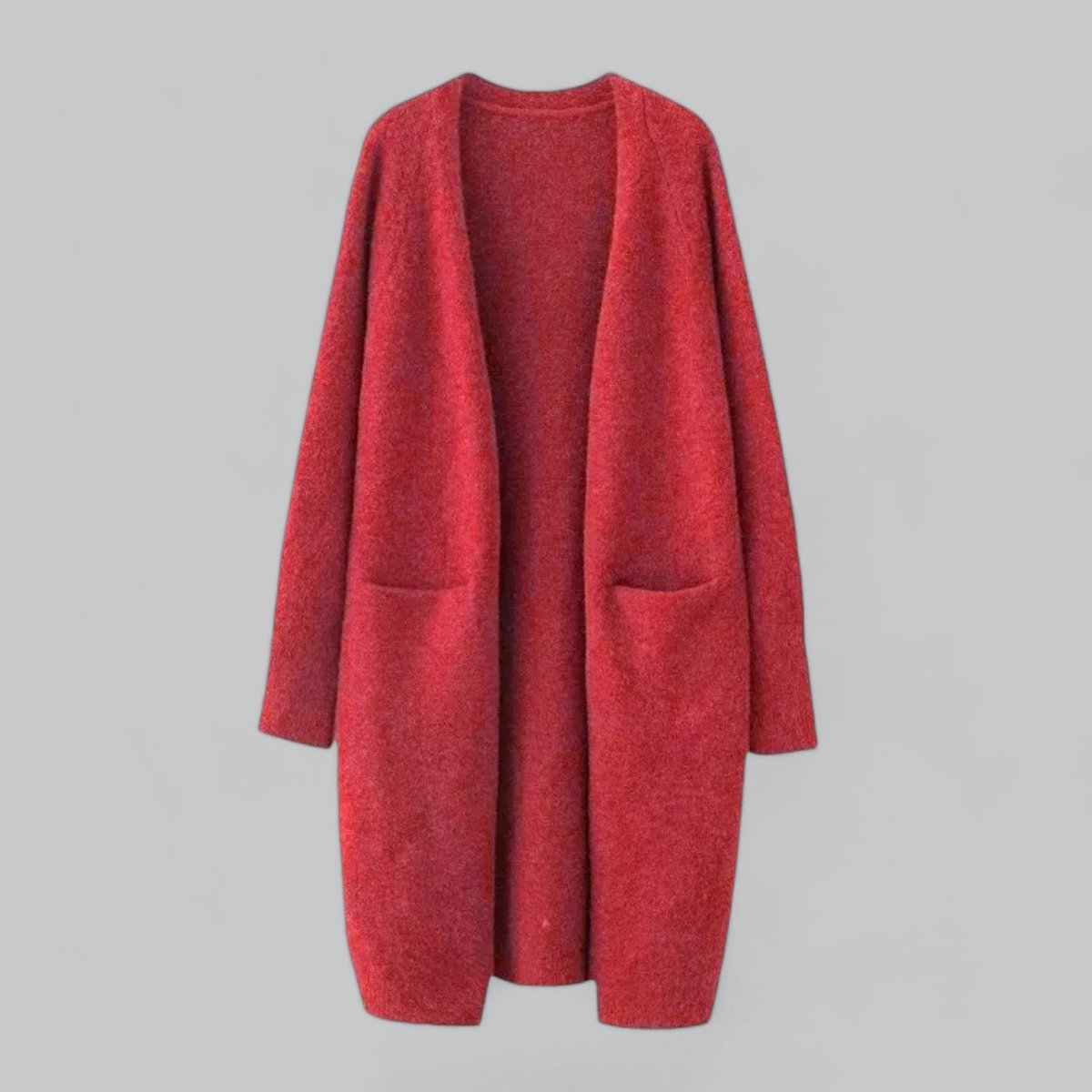 Mathilde | Dame Lang Strikket Cashmere Cardigan Oversize Pasform