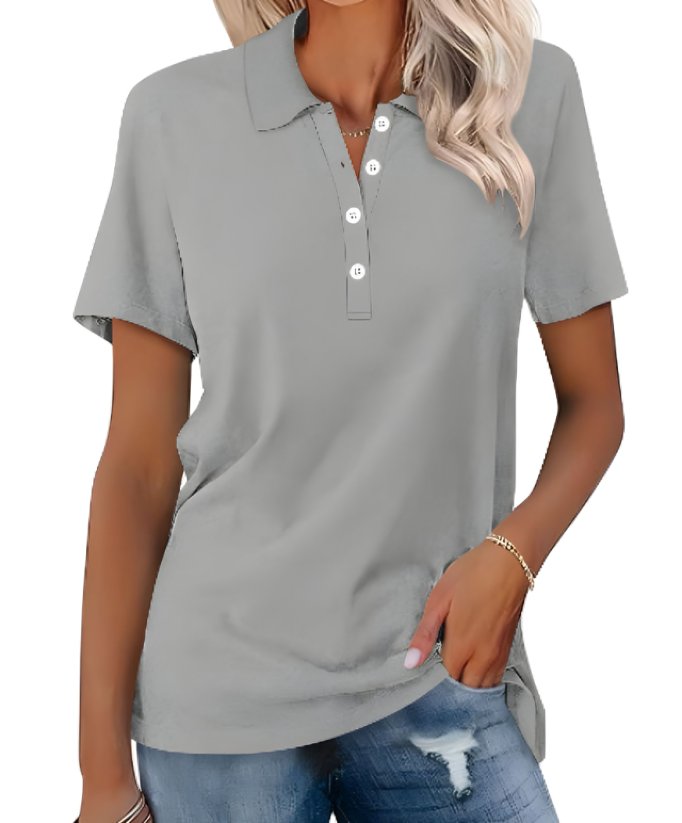 Anna | Dame Polo Shirt Kortærmet Pique Klassisk Pasform