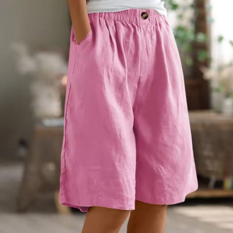 Ella | Dame Shorts Afslappet Pasform Elastisk Talje