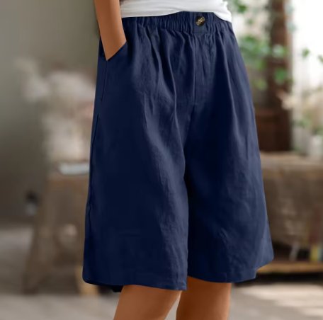 Ella | Dame Shorts Afslappet Pasform Elastisk Talje