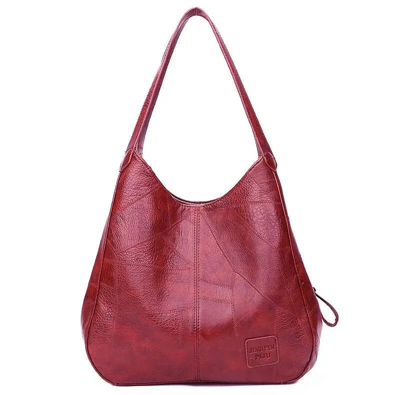 Nora | Dame Vintage Rummelig Skulderveske Blødt Læder Hobo-taske