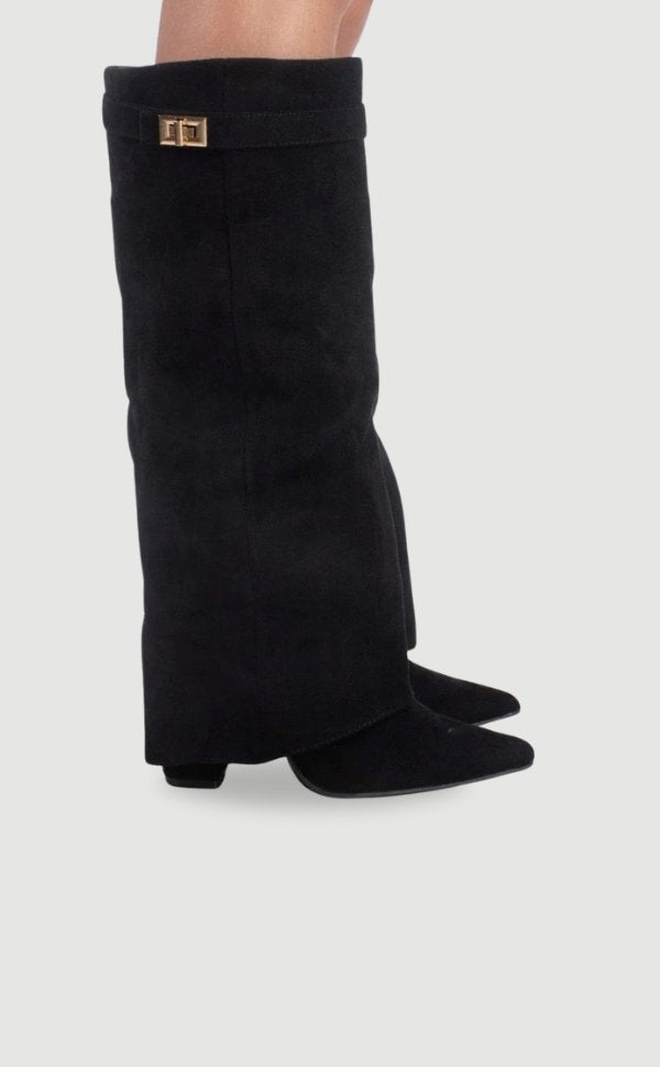 Maja | Damestøvler Suede Elegante Høje Støvler