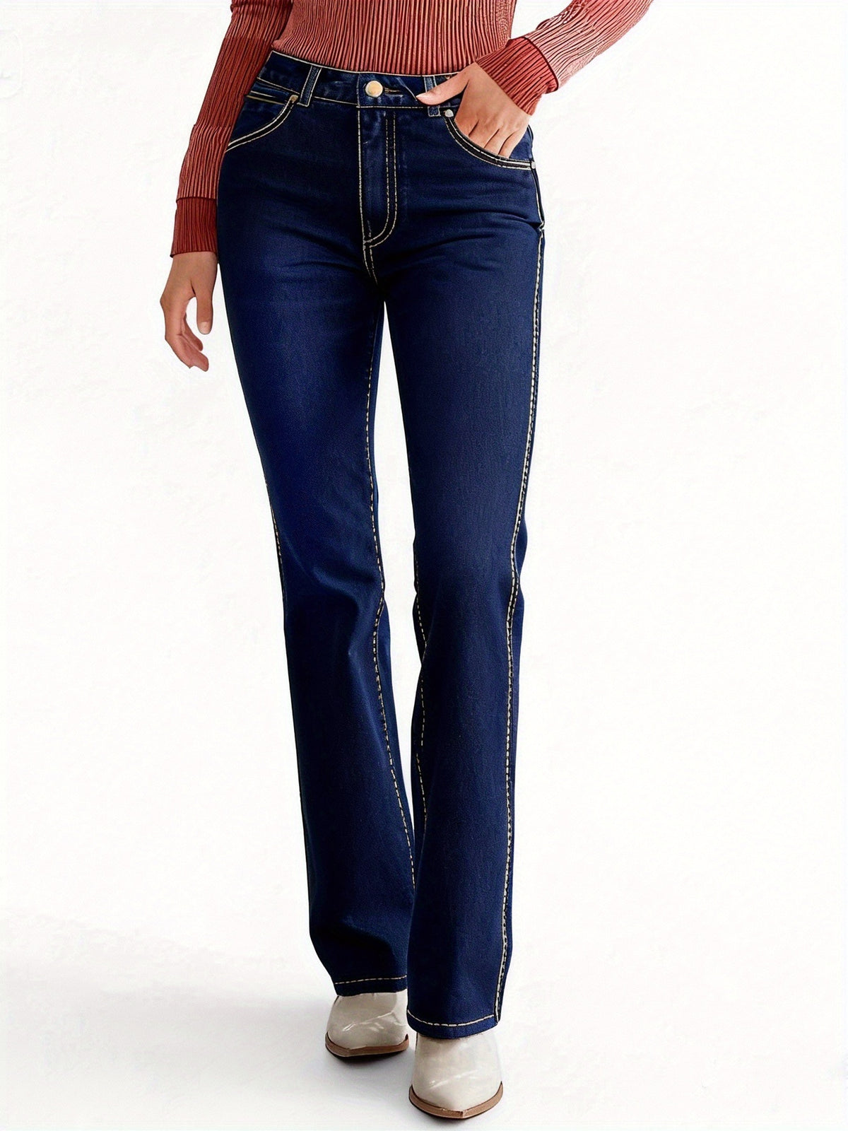 Isabella™ | Stretch-jeans med elegante detaljer