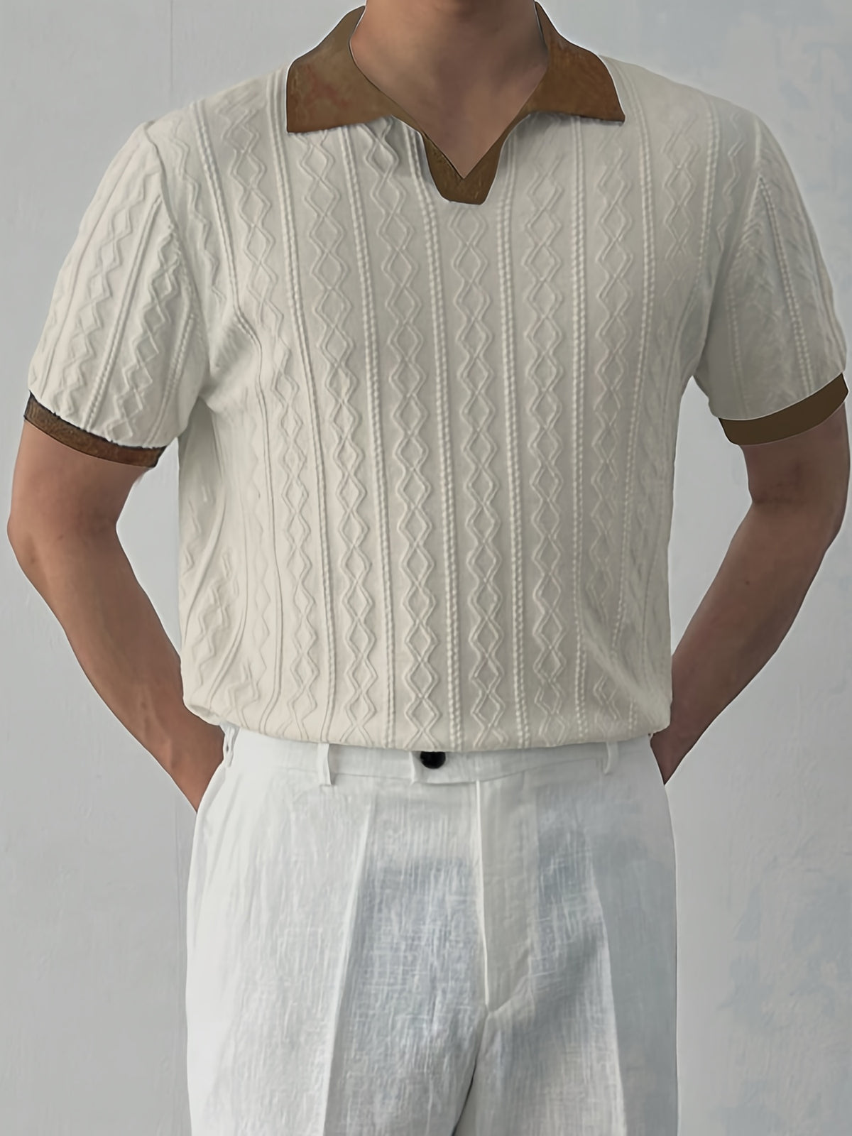 Luca™ | Textured Knit Polo
