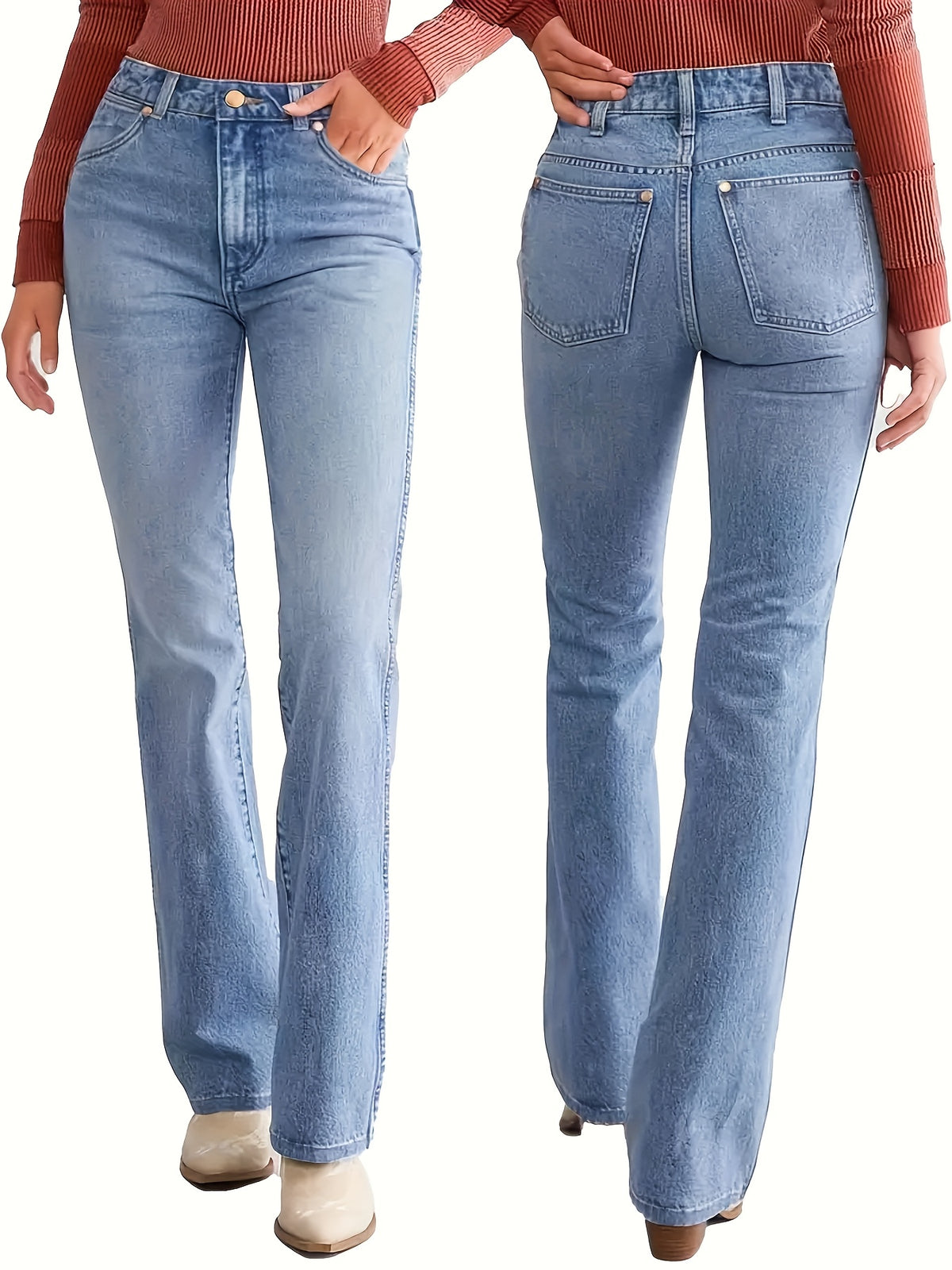 Isabella™ | Stretch-jeans med elegante detaljer