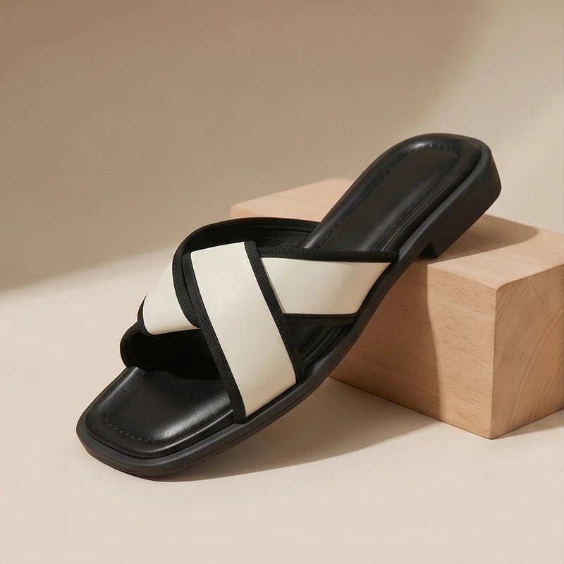 Josefine | Fisherman Sandaler Kryds Remme Dame Slip-On Flade