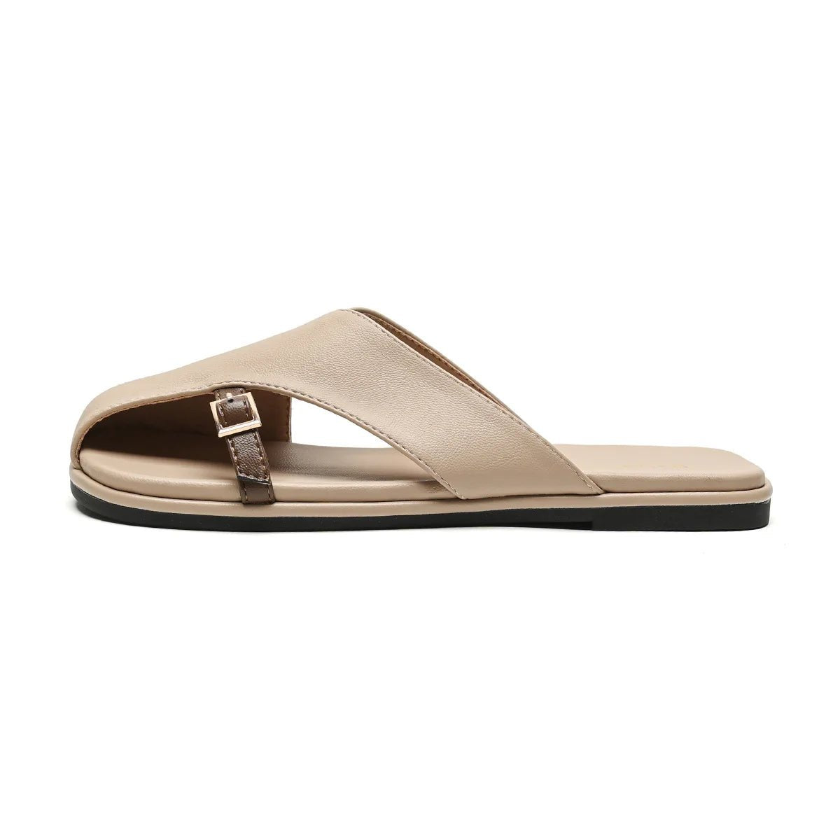 Ella | Fisherman Sandals Læder Kryds-Rem Flade Sandaler Kvinder
