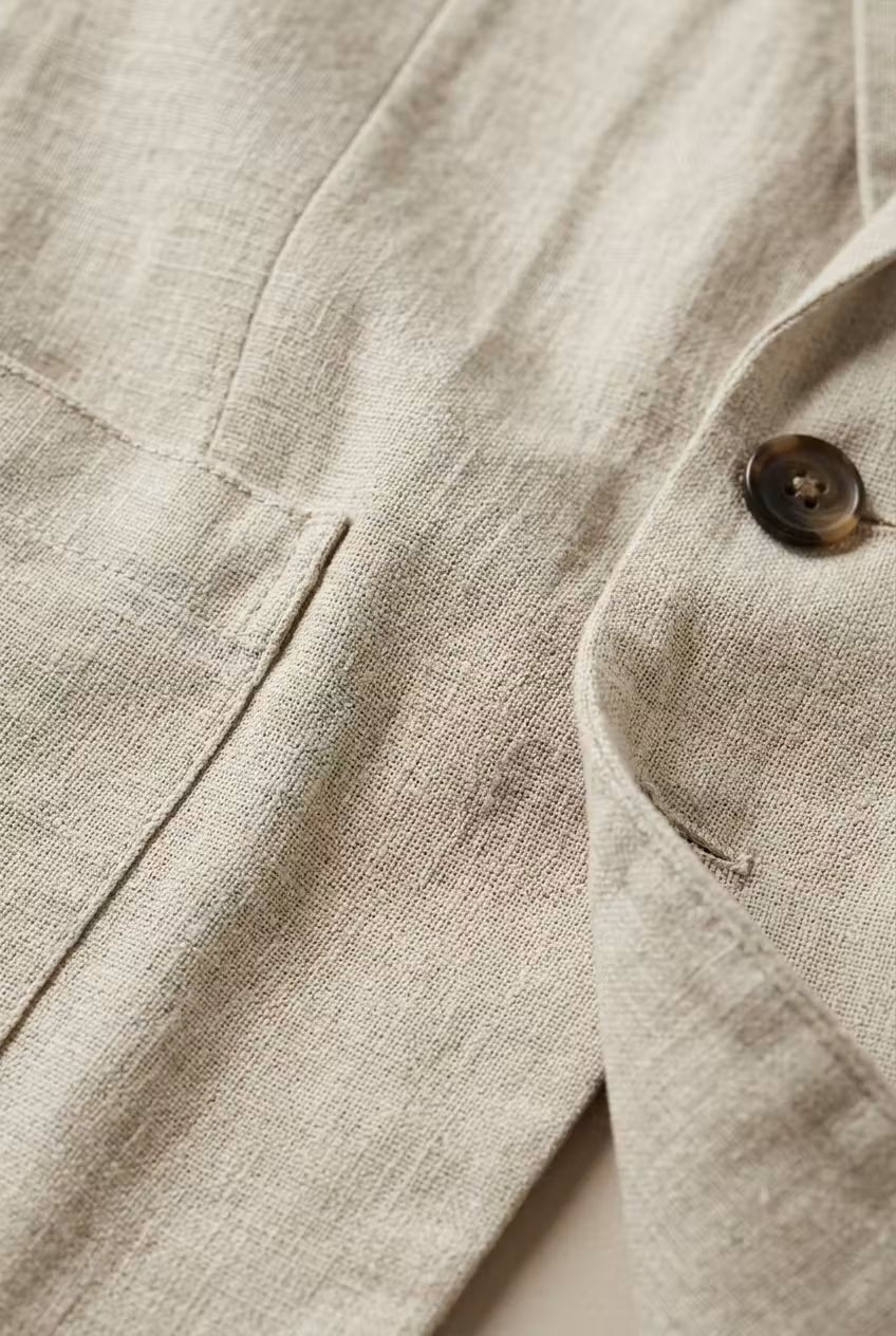 Valdemar | Herre Afslappet Linen Jakkesæt To-delt