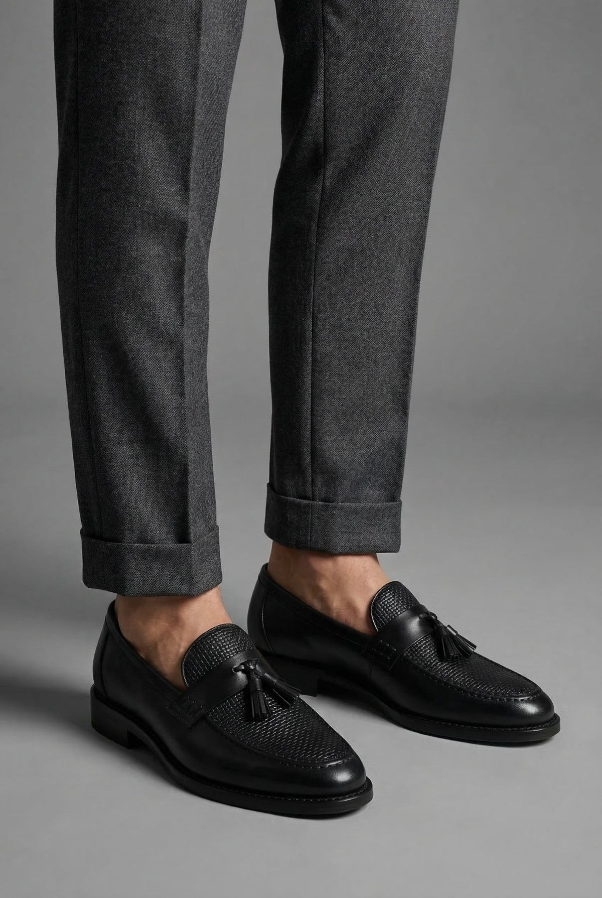 Oliver | Herre Klassisk Flettede Kvast Slip-On Loafers