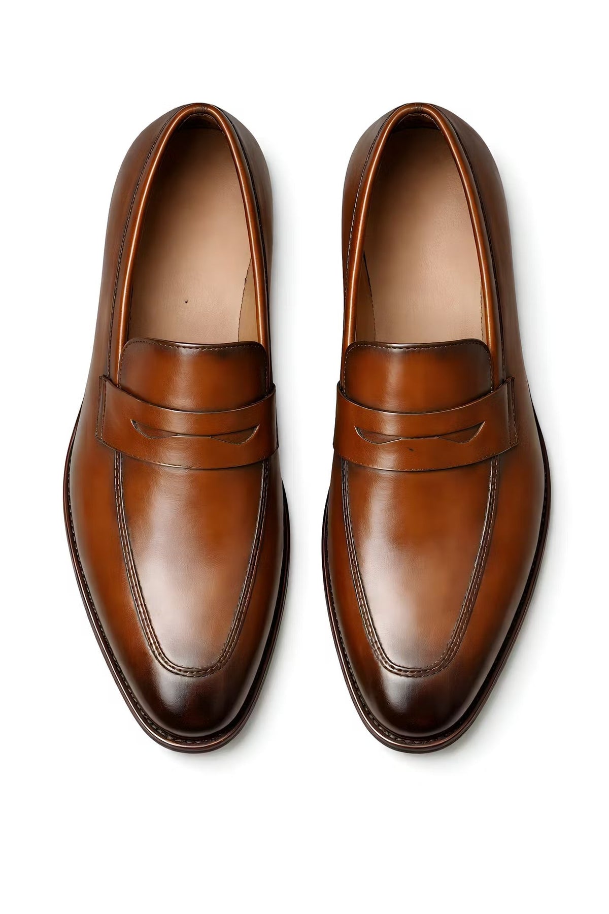 Magnus | Herre Slip-On Penny Loafers Klassisk Formelt Læderlook