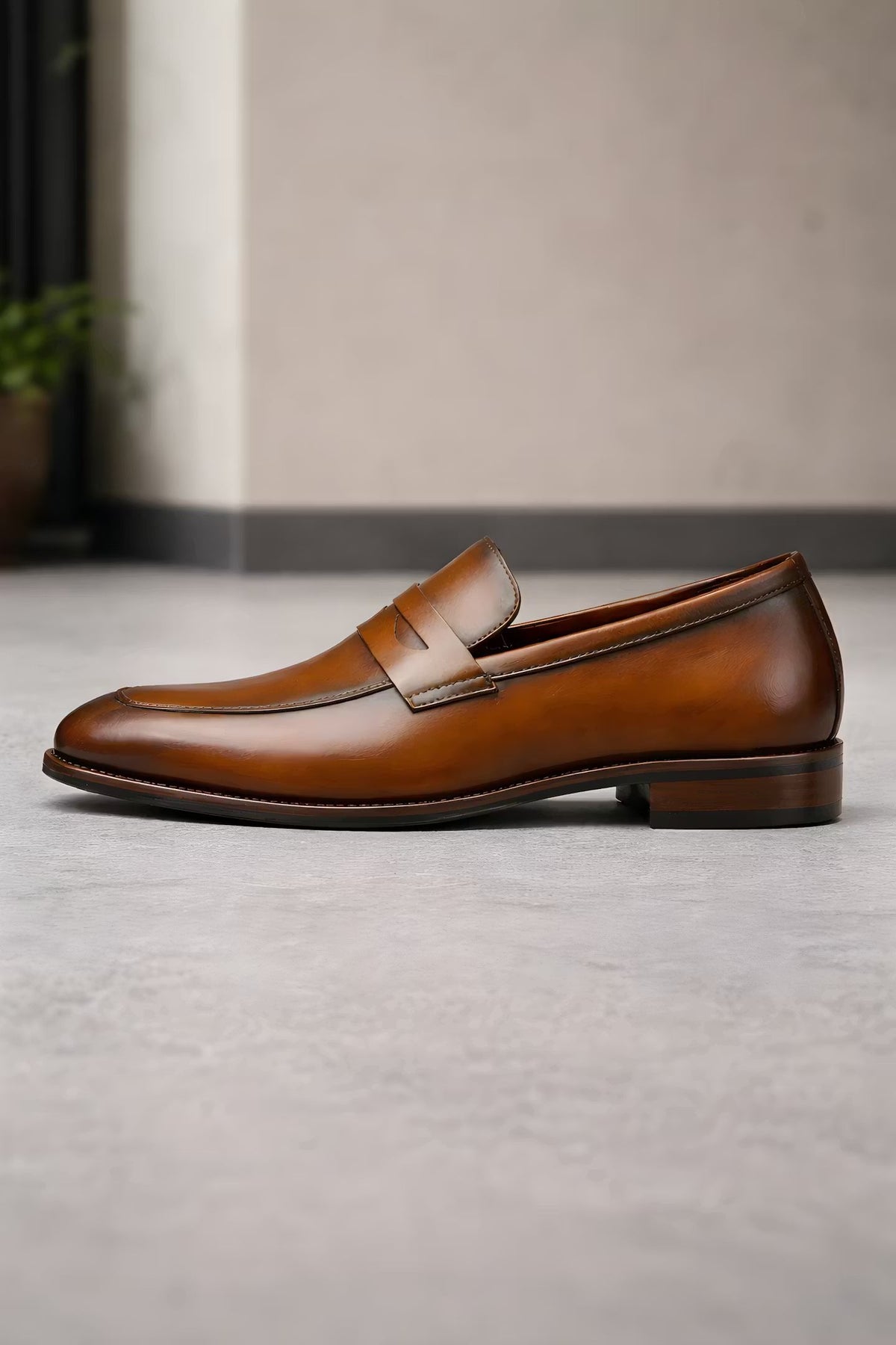 Magnus | Herre Slip-On Penny Loafers Klassisk Formelt Læderlook