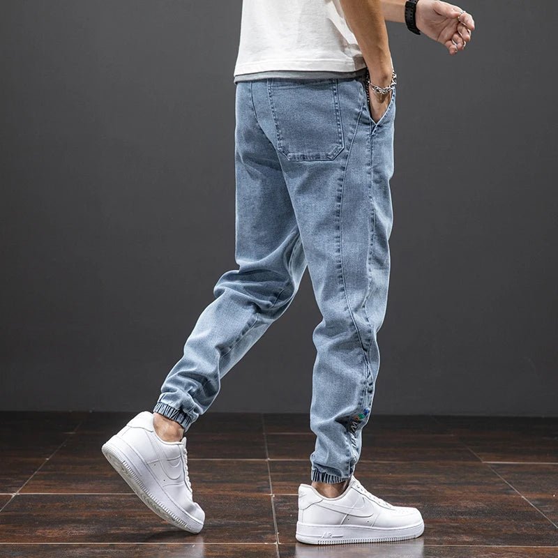 William | Herre Stretch Denim Jogger Bukser Elastisk Talje