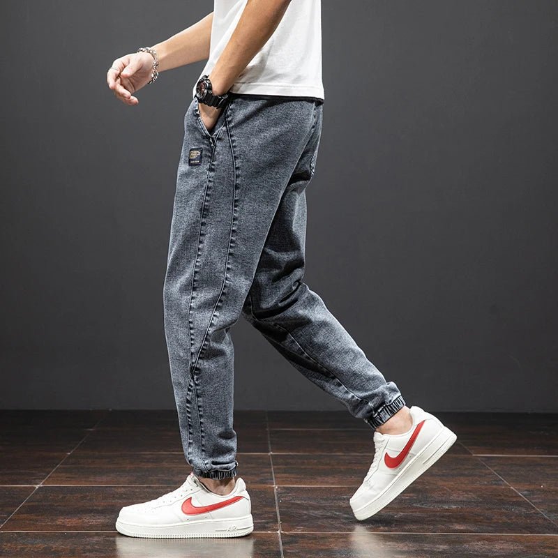 William | Herre Stretch Denim Jogger Bukser Elastisk Talje