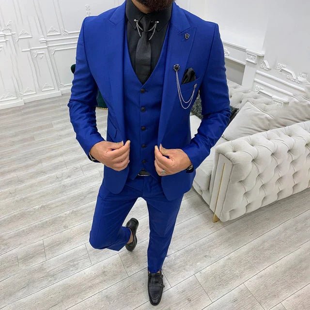 Henrik | Herre Tre-Delt Jakkesæt Single-Breasted Notched Lapel