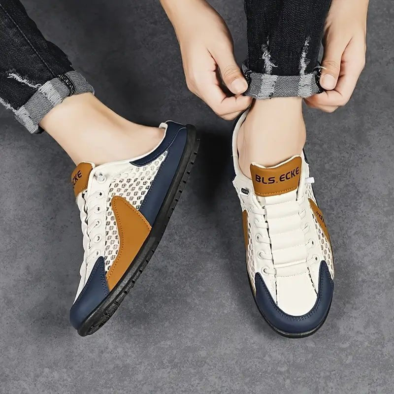Lucas | Herres Åbenhæl Snøre-Sneaker Sandal til Daglig Komfort