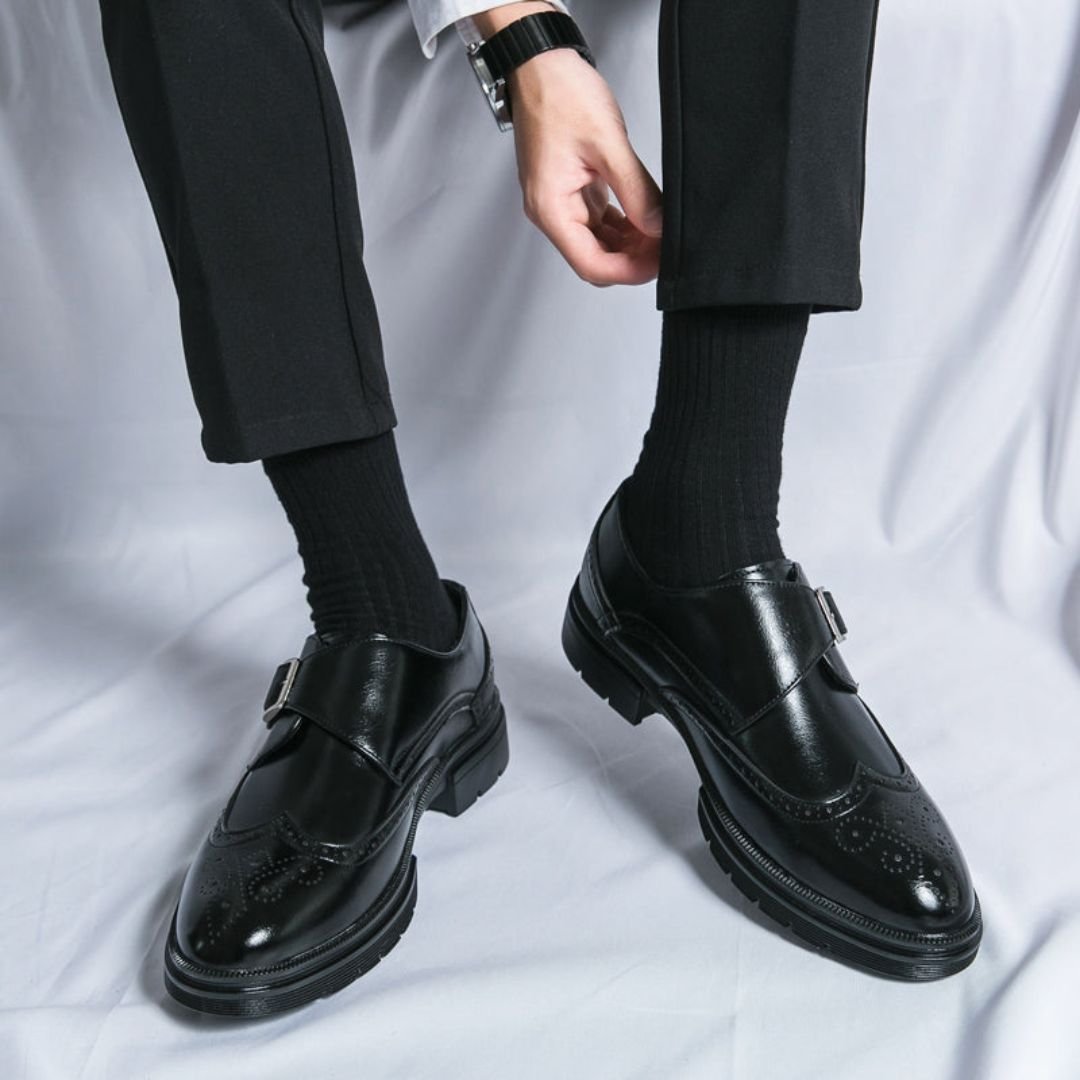 Frederik | Herresko Monk Strap Wingtip Brogue Formelle Lædersko