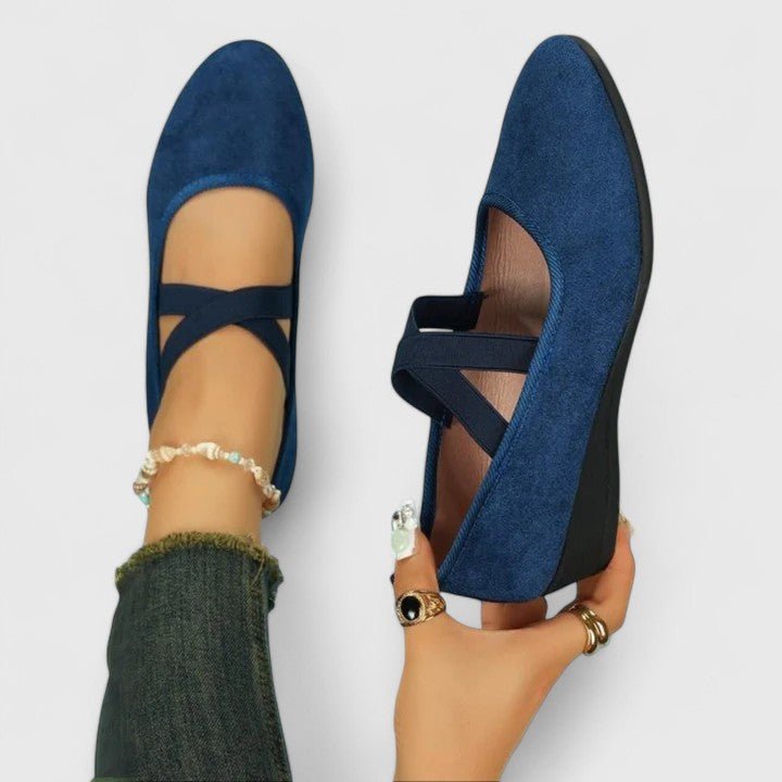 Josefine | Kvinders Ortopædiske Elastisk-Rem Slip-On Flade Sko