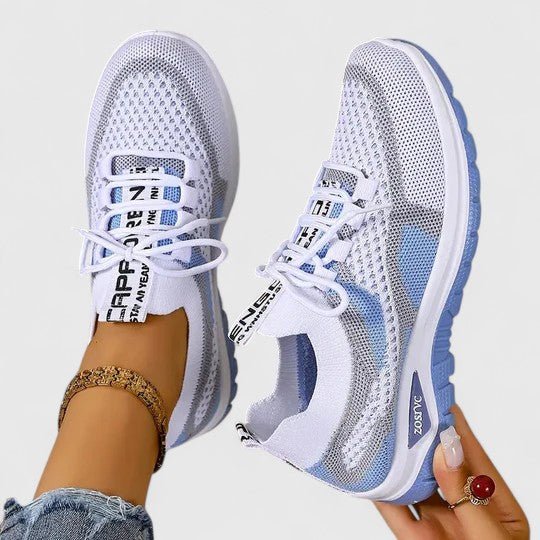 Ida | Kvinders Ortopædiske Snøre-Sneakers med Åndbart Mesh-Overdel