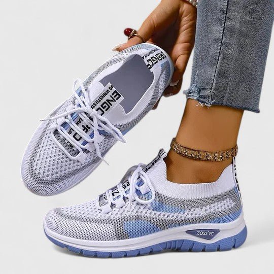 Ida | Kvinders Ortopædiske Snøre-Sneakers med Åndbart Mesh-Overdel
